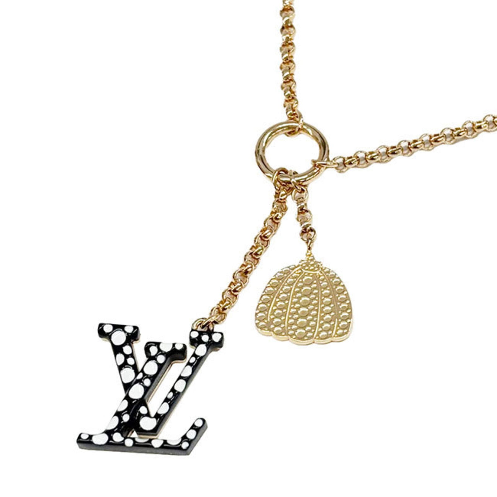 Collaboration Louis Vuitton LOUIS VUITTON Necklace for Women LV x YK Collier Iconic Infinity Dot: Collaboration Louis Vuitton LOUIS VUITTON Necklace for Women LV x YK Collier Iconic Infinity Dot Gold Black M01079 Yayoi Kusama This listing features Collaboration Louis Vuitton LOUIS VUITTON