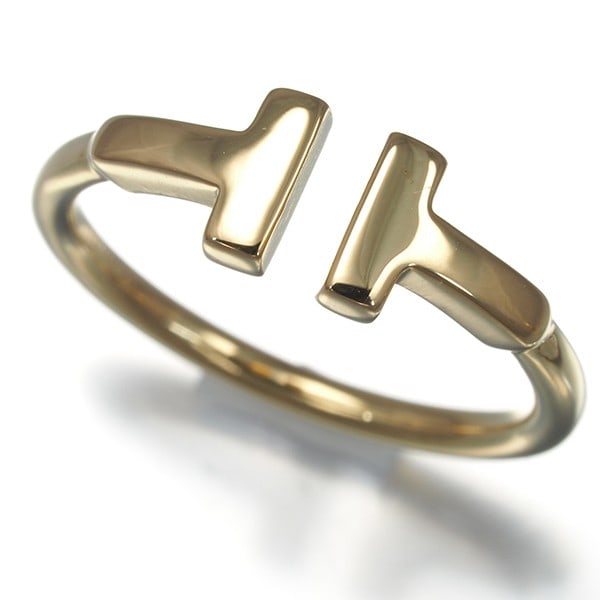 Gold Tiffany&Co. Ring Tiffany T Wire Us5-5.25 18K 750 Yellow (1 of 5)