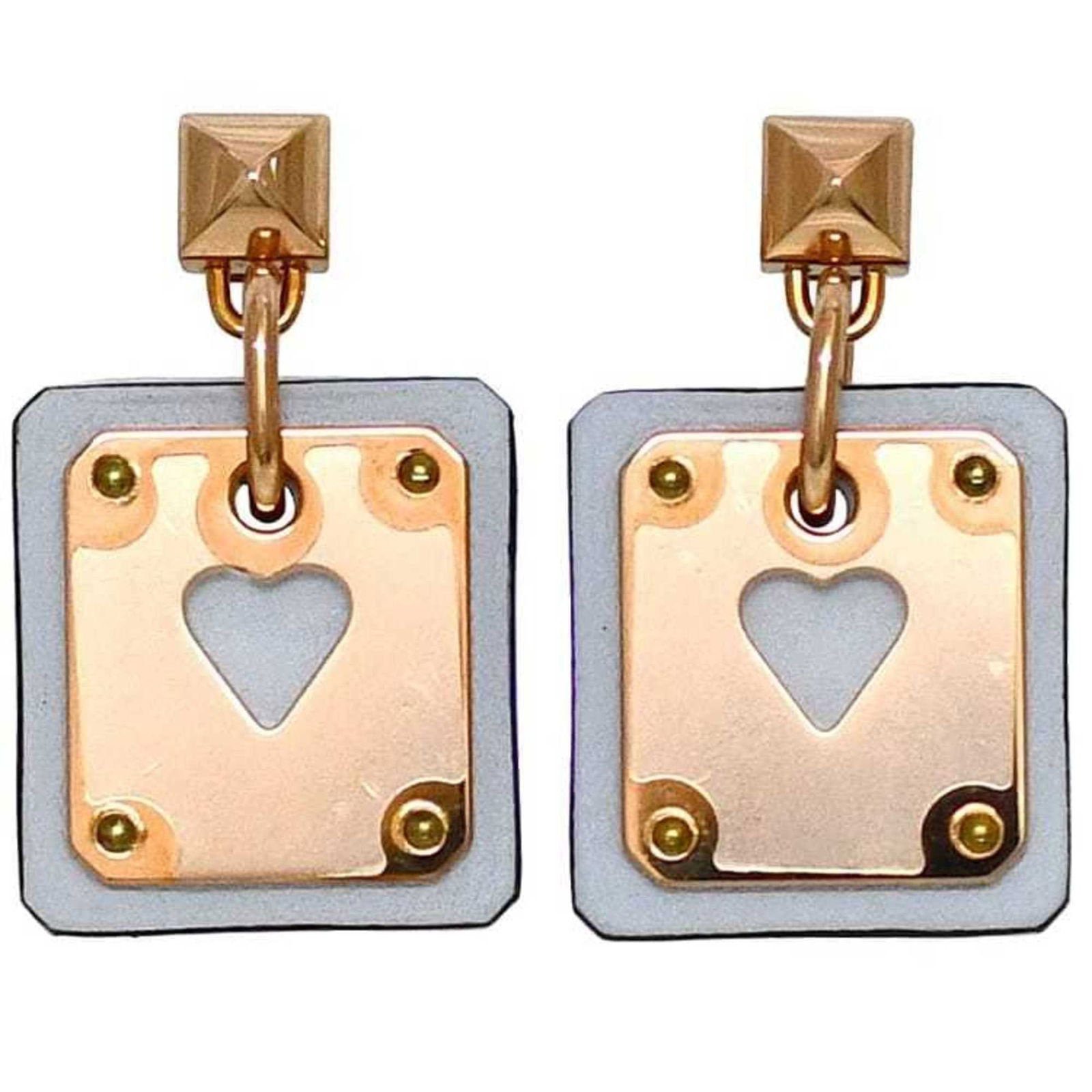 Swift Leather - Hermes Drop Earrings Gold Plating - Leather: Swift Leather - Hermes Drop Earrings Gold Plating - Leather This listing features Swift Leather - Hermes Drop Earrings Gold Plating - Leather. Item specifics are provided below. Item Specifics: