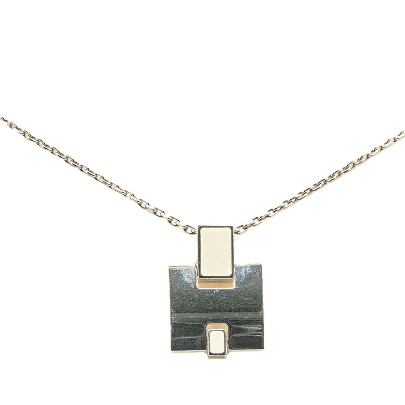 HERMES Irene Necklace White Silver Metal Women's: HERMES Irene Necklace White Silver Metal Women's This listing features HERMES Irene Necklace White Silver Metal Women's. Item specifics are provided below. Item Specifics: Brand: Hermes Necklace