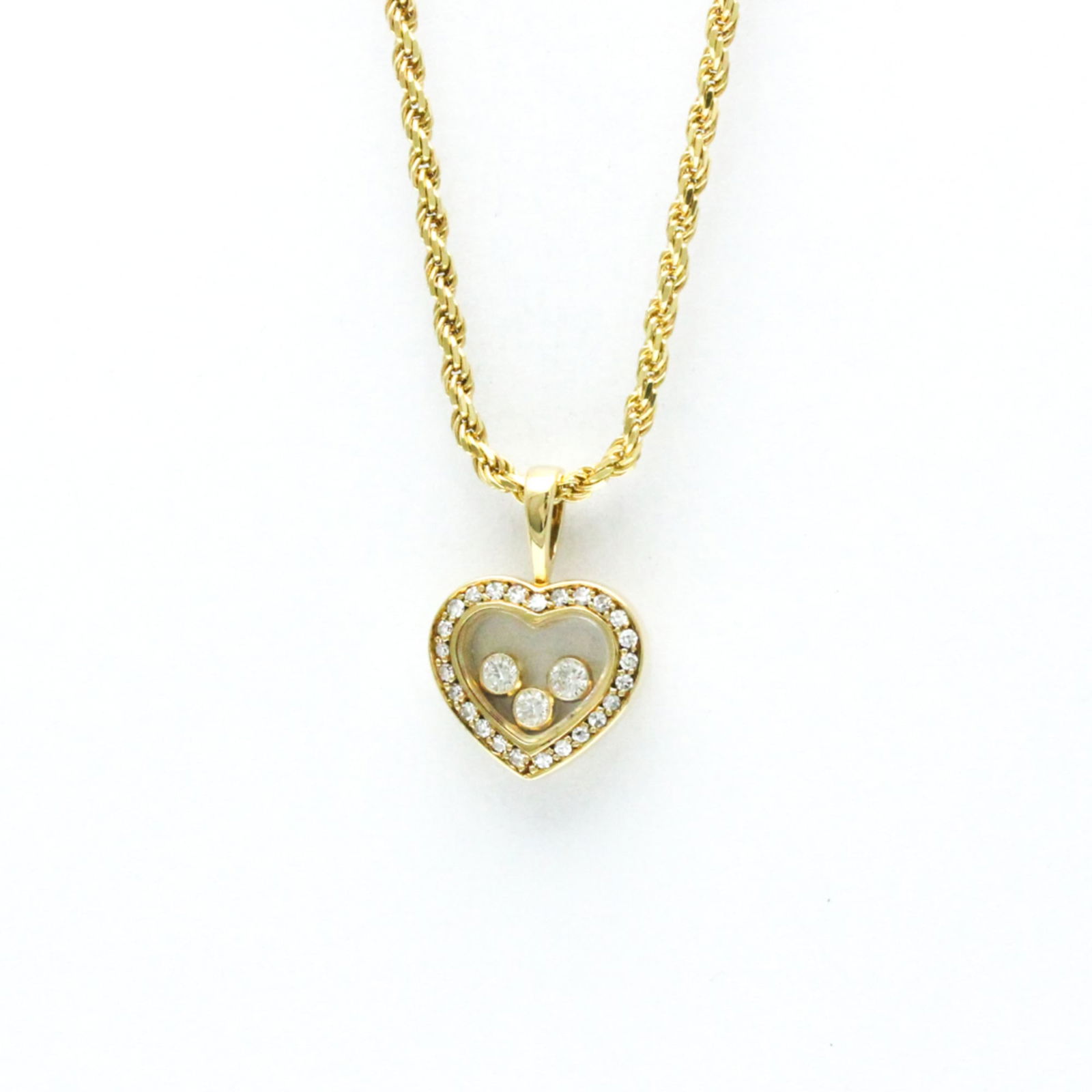 Women Fashion Pendant Necklace (Gold) - Chopard Happy Diamond Heart Necklace 79/ 4502 Yellow Gold: Women Fashion Pendant Necklace (Gold) - Chopard Happy Diamond Heart Necklace 79/ 4502 Yellow Gold (18K) Diamond Men This listing features Women Fashion Pendant Necklace (Gold) - Chopard Happy Diamond
