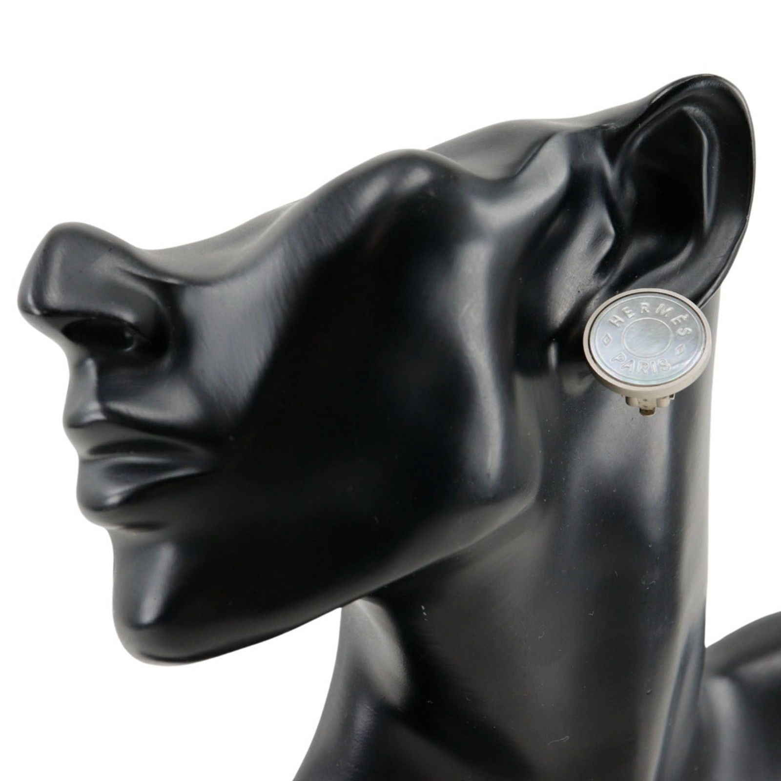 Shell Hermes Clip Earrings - 2