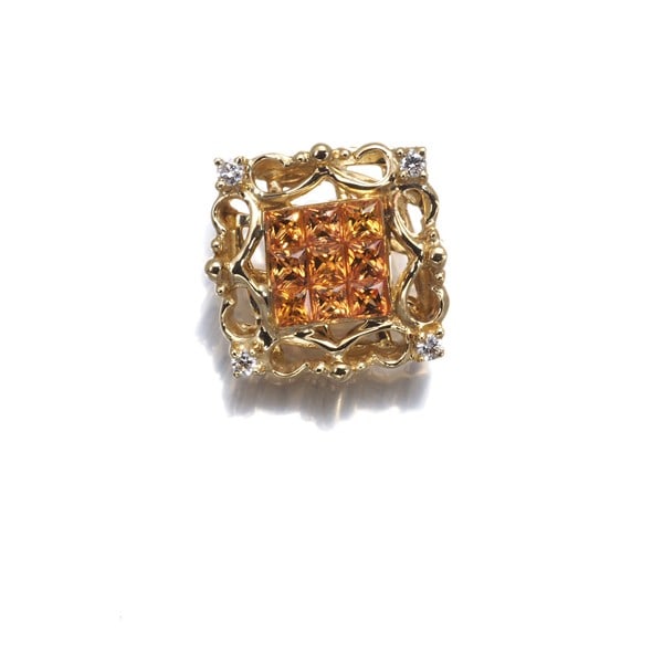 Gold Les Essentielles Pendant Orange Sapphire Diamond 18K 750 Yellow: Gold Les Essentielles Pendant Orange Sapphire Diamond 18K 750 Yellow This listing features Gold Les Essentielles Pendant Orange Sapphire Diamond 18K 750 Yellow. Item specifics are provided below. 