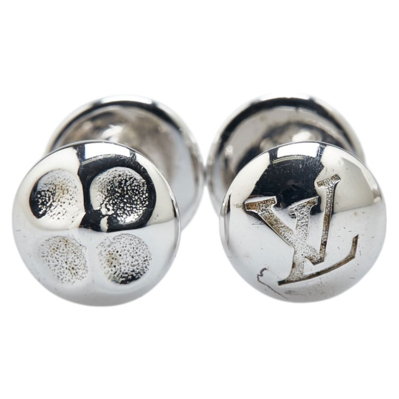 Silver 925 - Louis Vuitton Cufflinks Leather - 2