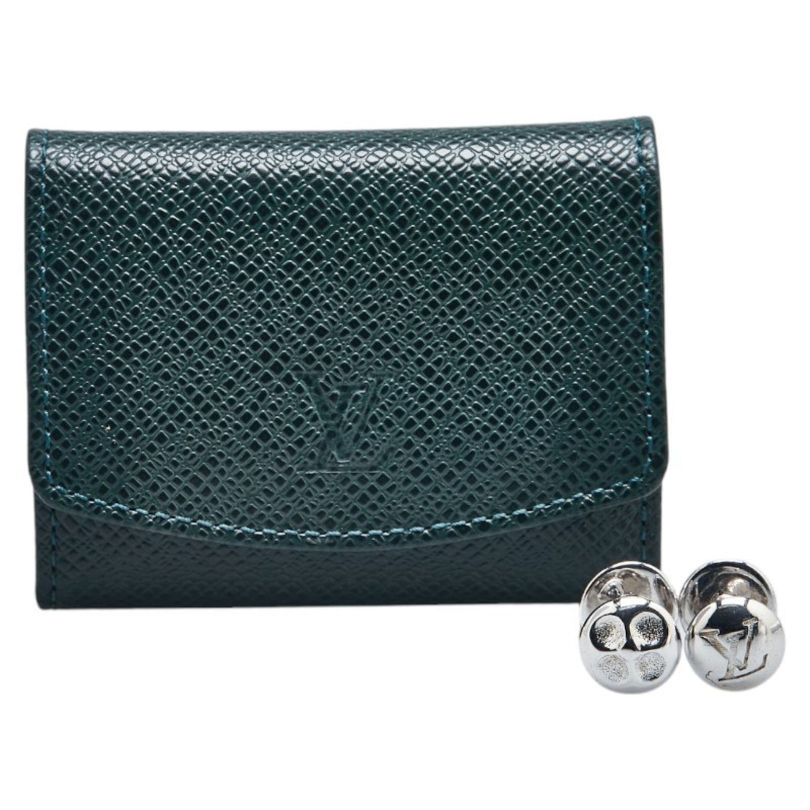 Silver 925 - Louis Vuitton Cufflinks Leather - 8