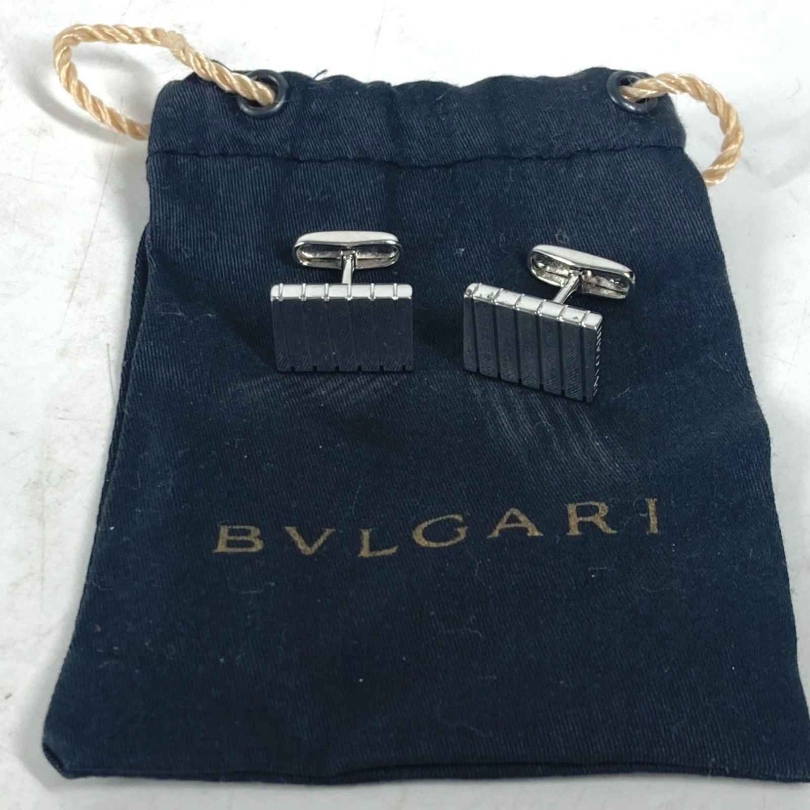 925 Bvlgari Cufflinks Silver - 6