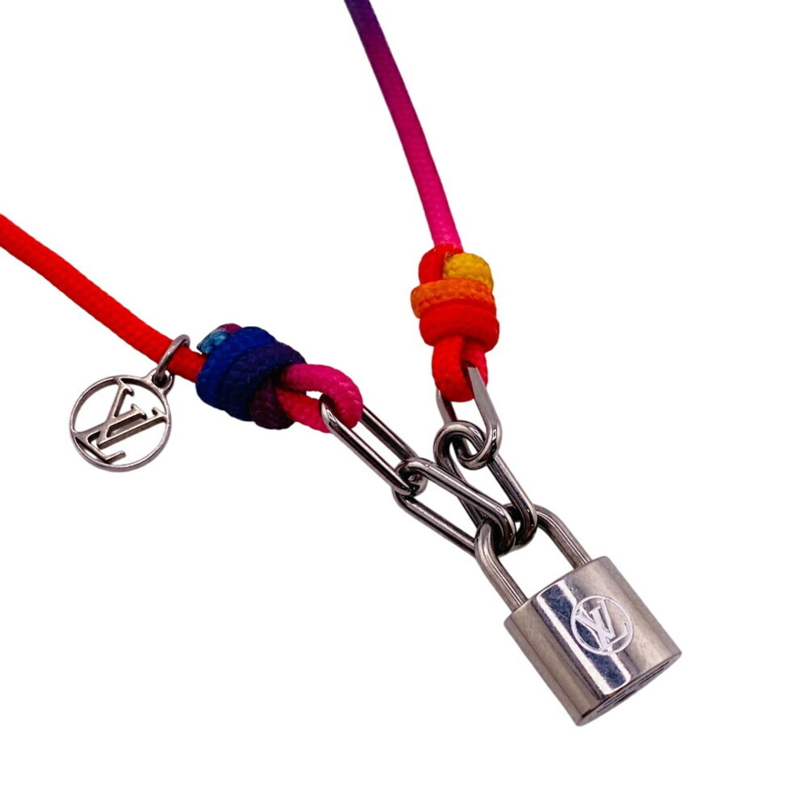 Titanium Louis Vuitton Charm Bracelet