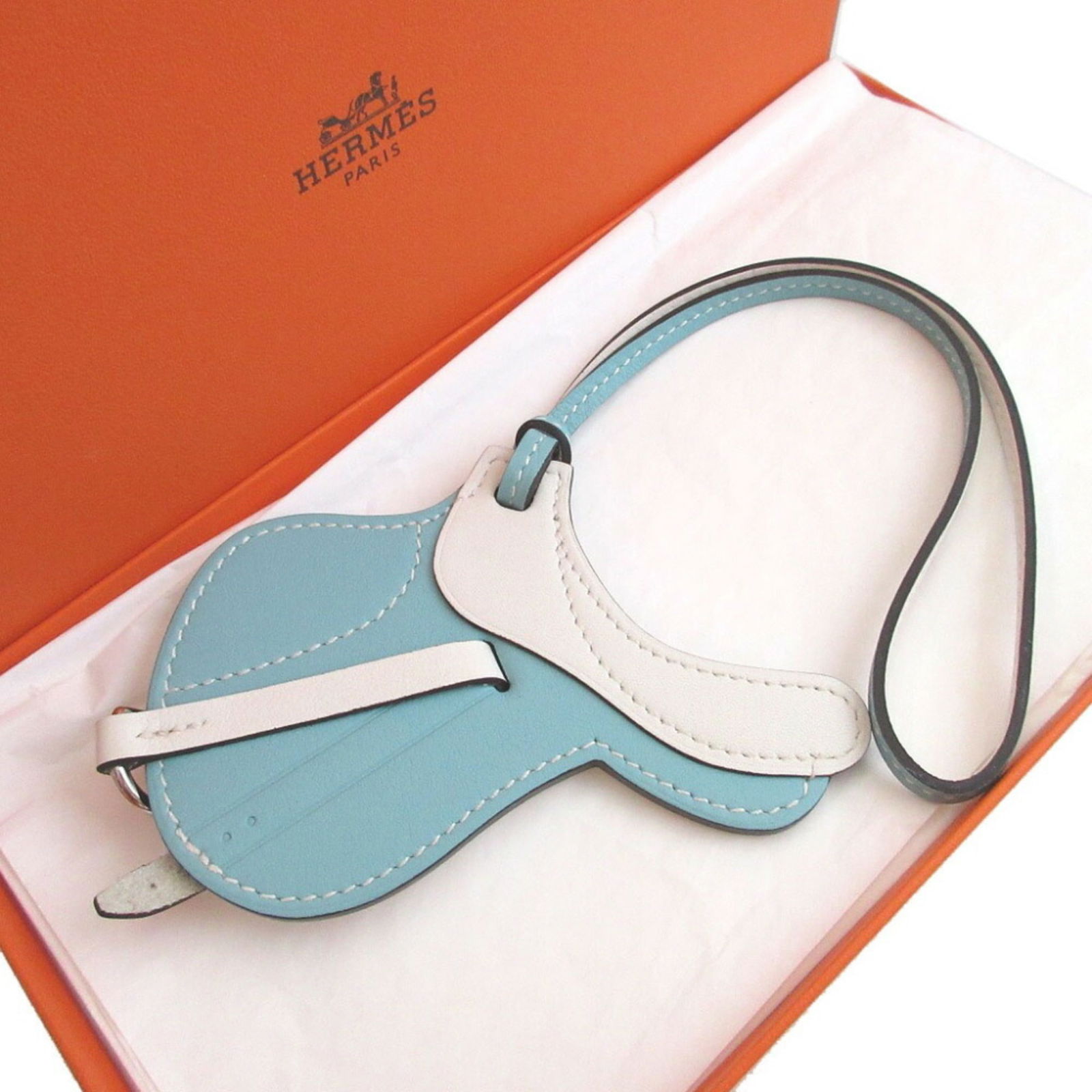 Leather Hermes Handbag Charm Swift - 3