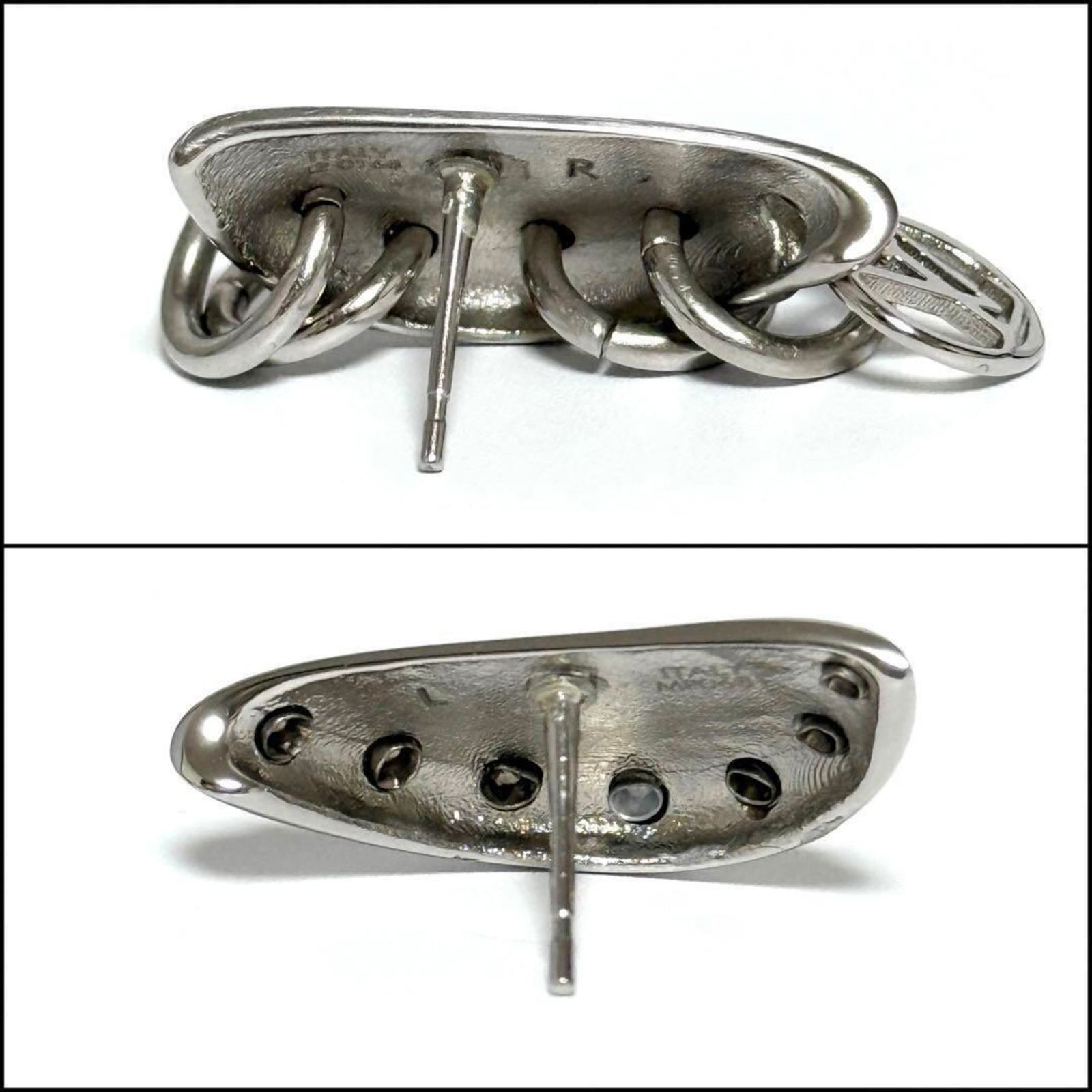 Metal Louis Vuitton Stud Earrings - 4