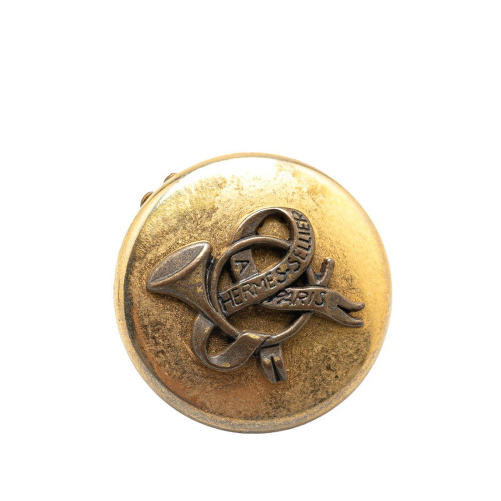 Plating Hermes Clip Earrings Gold - 3