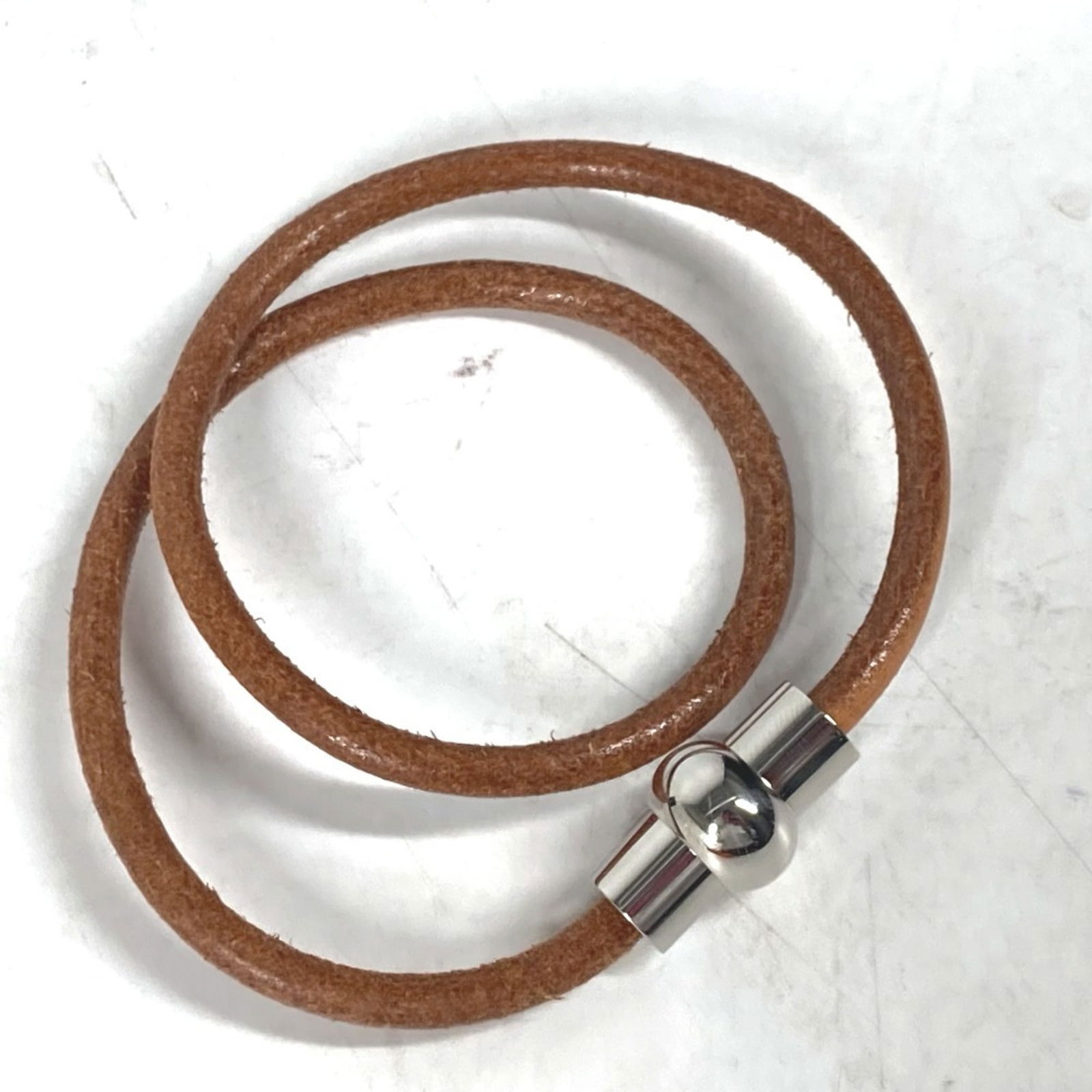 Leather Hermes Charm Bracelet - 3