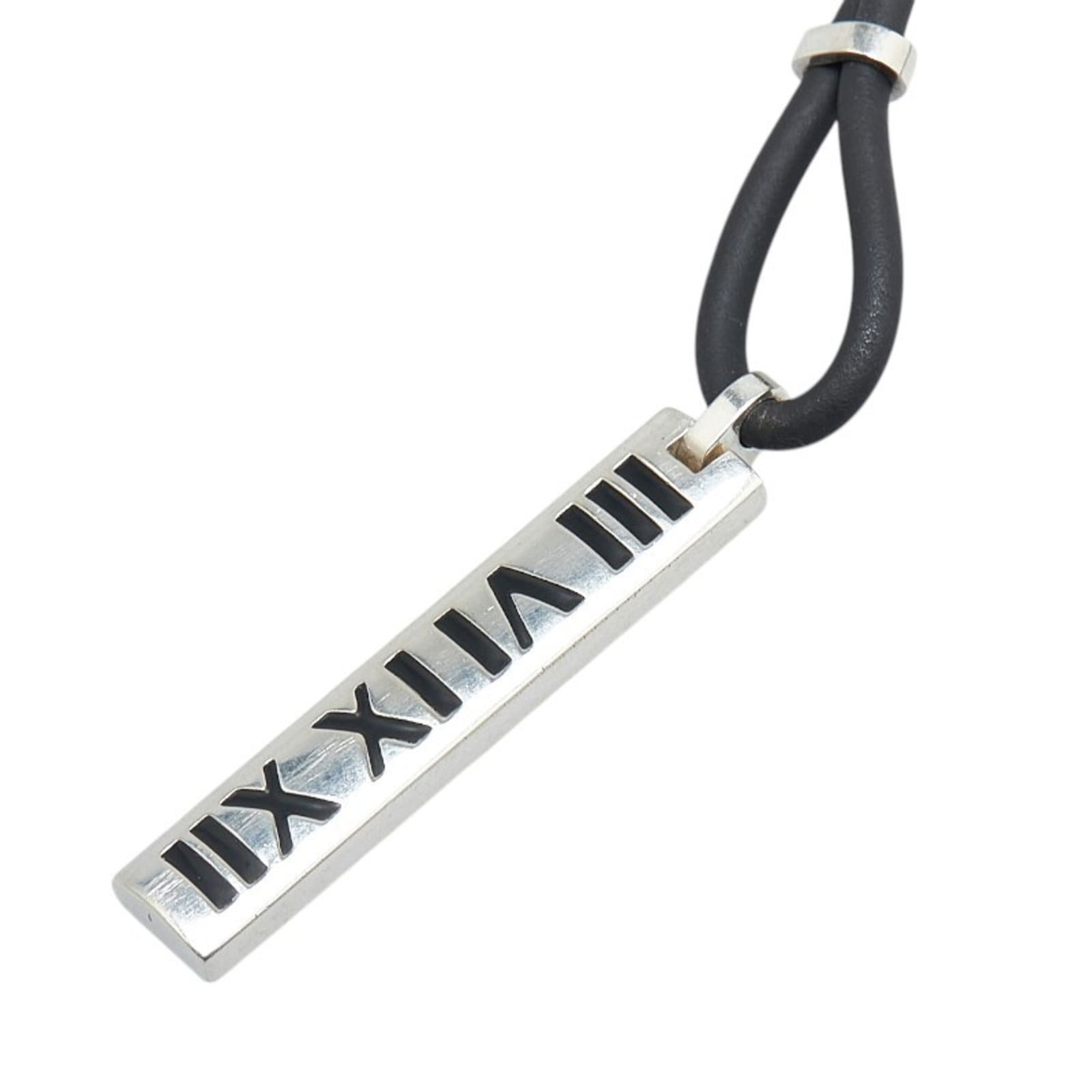 TIFFANY&Co. Tiffany Atlas Necklace Silver Black SV925 Rubber Women's: TIFFANY&Co. Tiffany Atlas Necklace Silver Black SV925 Rubber Women's This listing features TIFFANY&Co. Tiffany Atlas Necklace Silver Black SV925 Rubber Women's. Item specifics are provided below. 