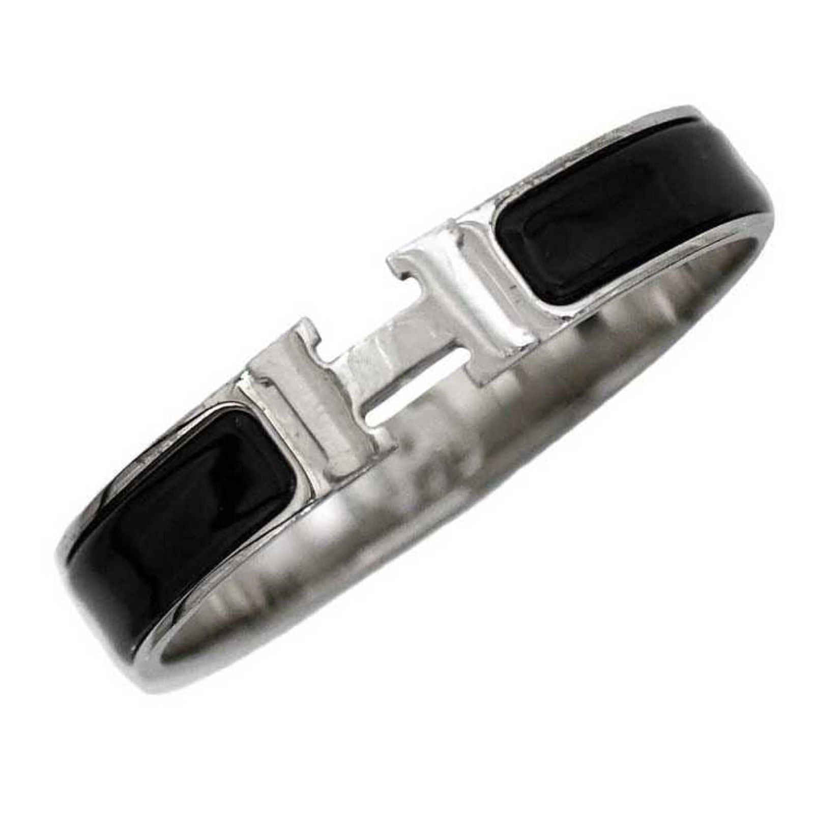 Bangle Hermes: Bangle Hermes This listing features Bangle Hermes. Item specifics are provided below. Item Specifics: Brand: Hermes Type: Bangle Gender: Women Color: Black, Silver Weight: 32.9g / 1.16oz. Condition: