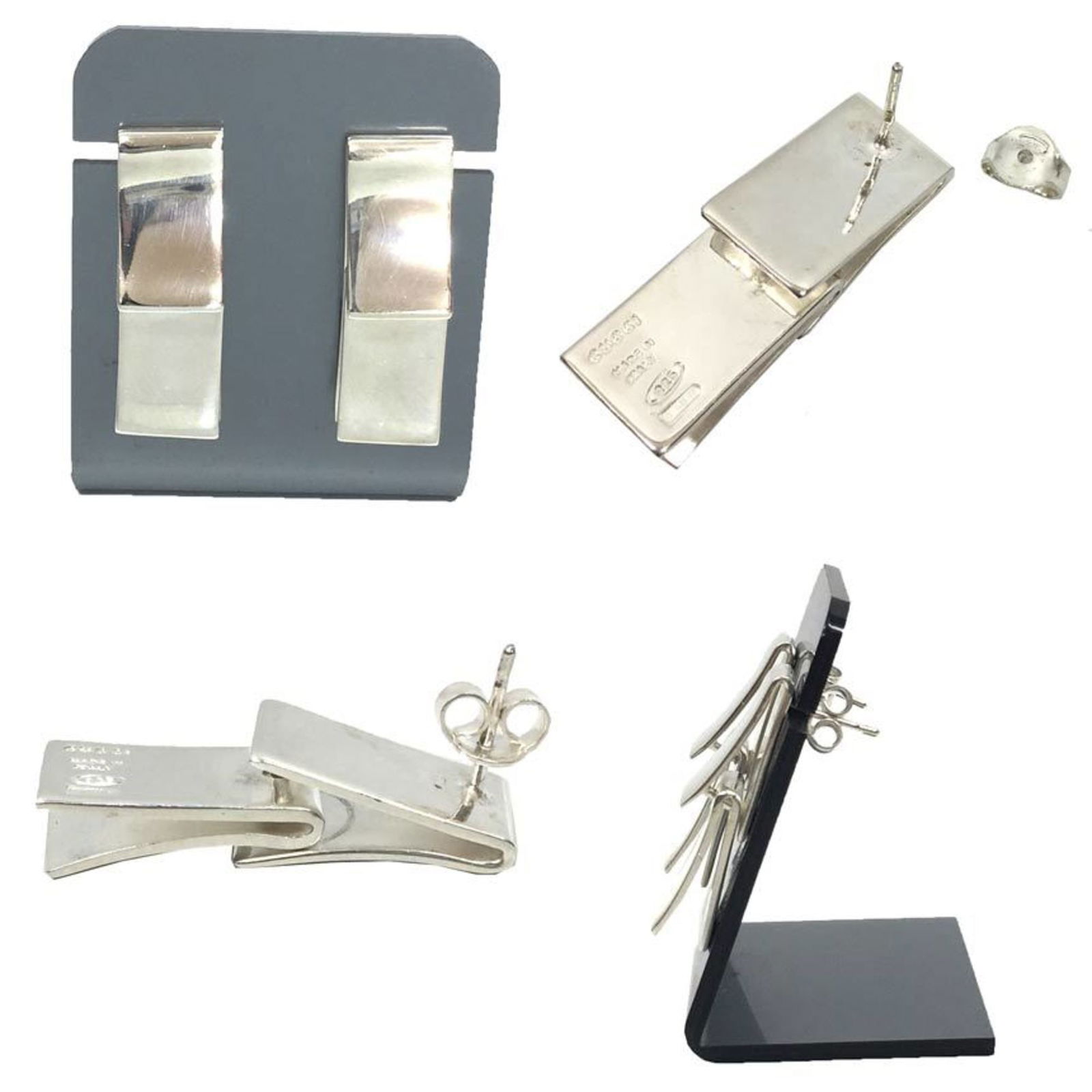 925 Gucci Stud Earrings Silver - 2