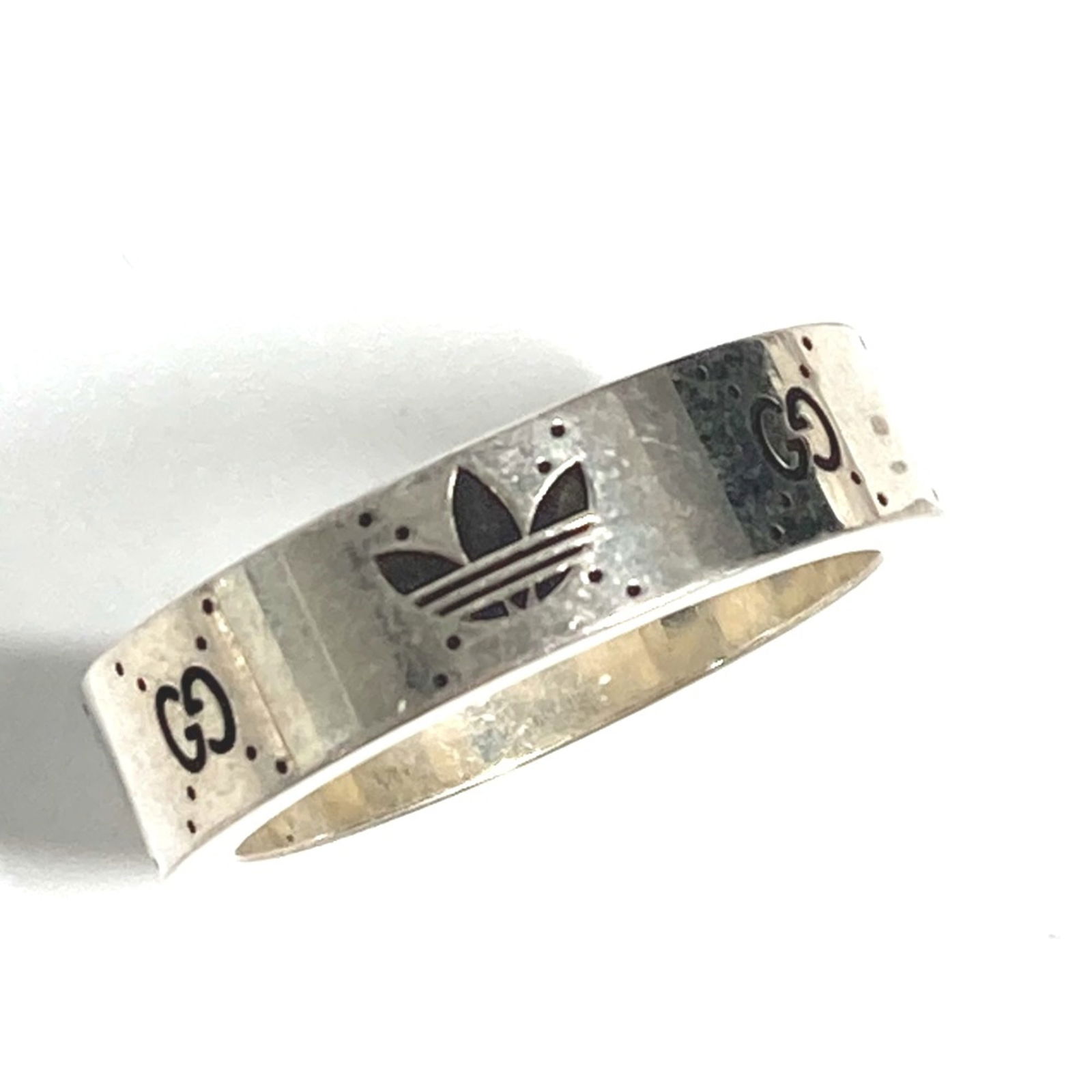 Silver Gucci Band Ring - 2