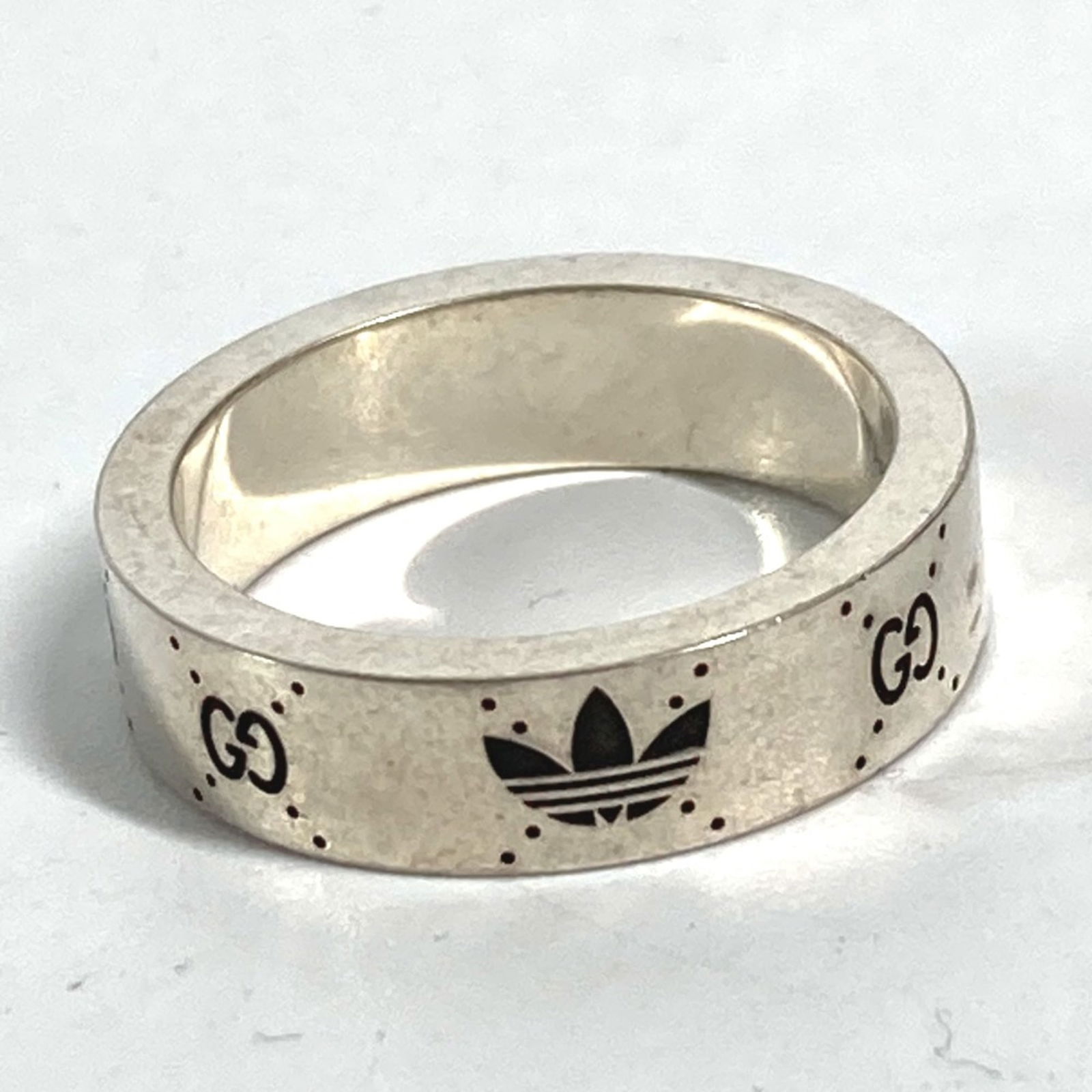 Silver Gucci Band Ring - 3