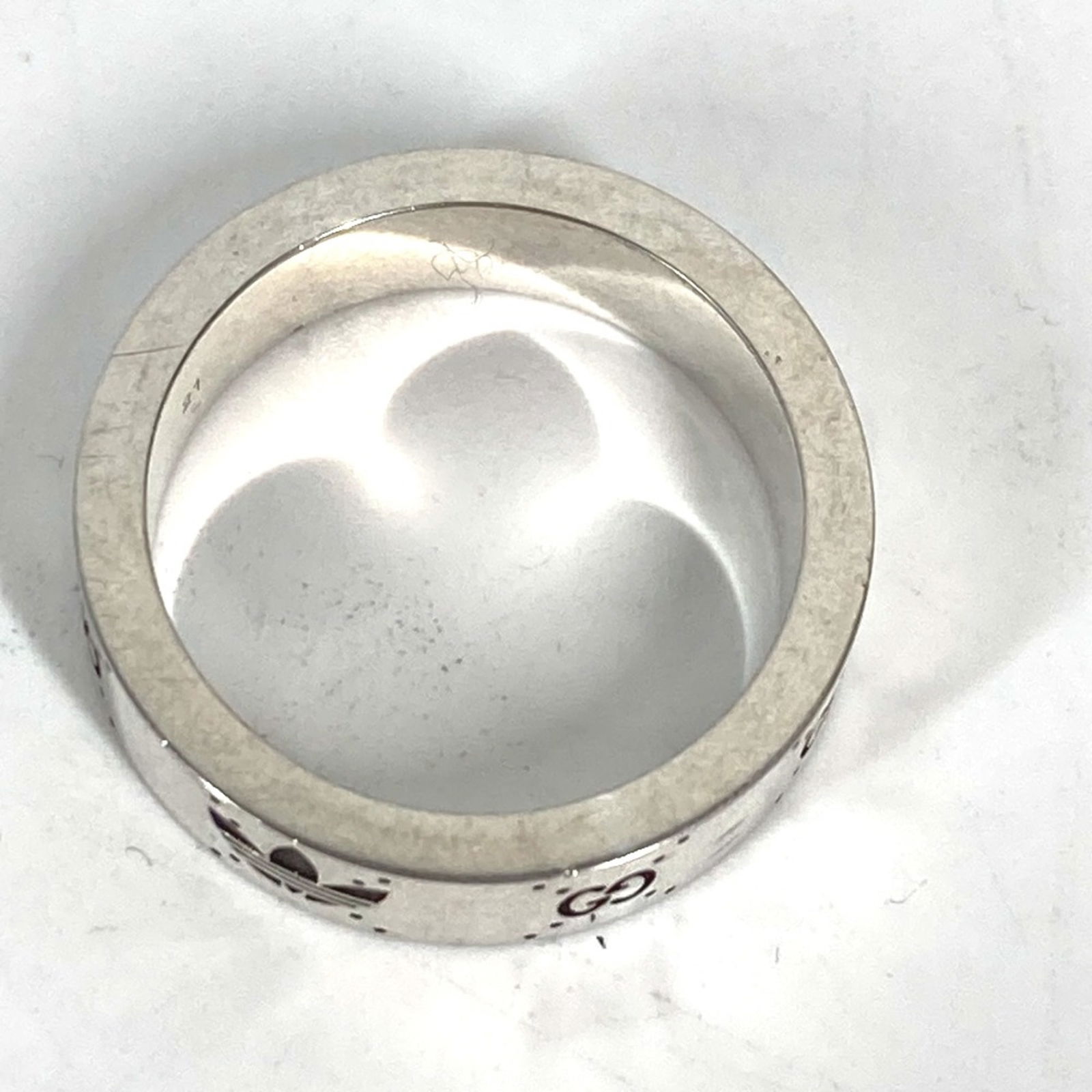 Silver Gucci Band Ring - 5