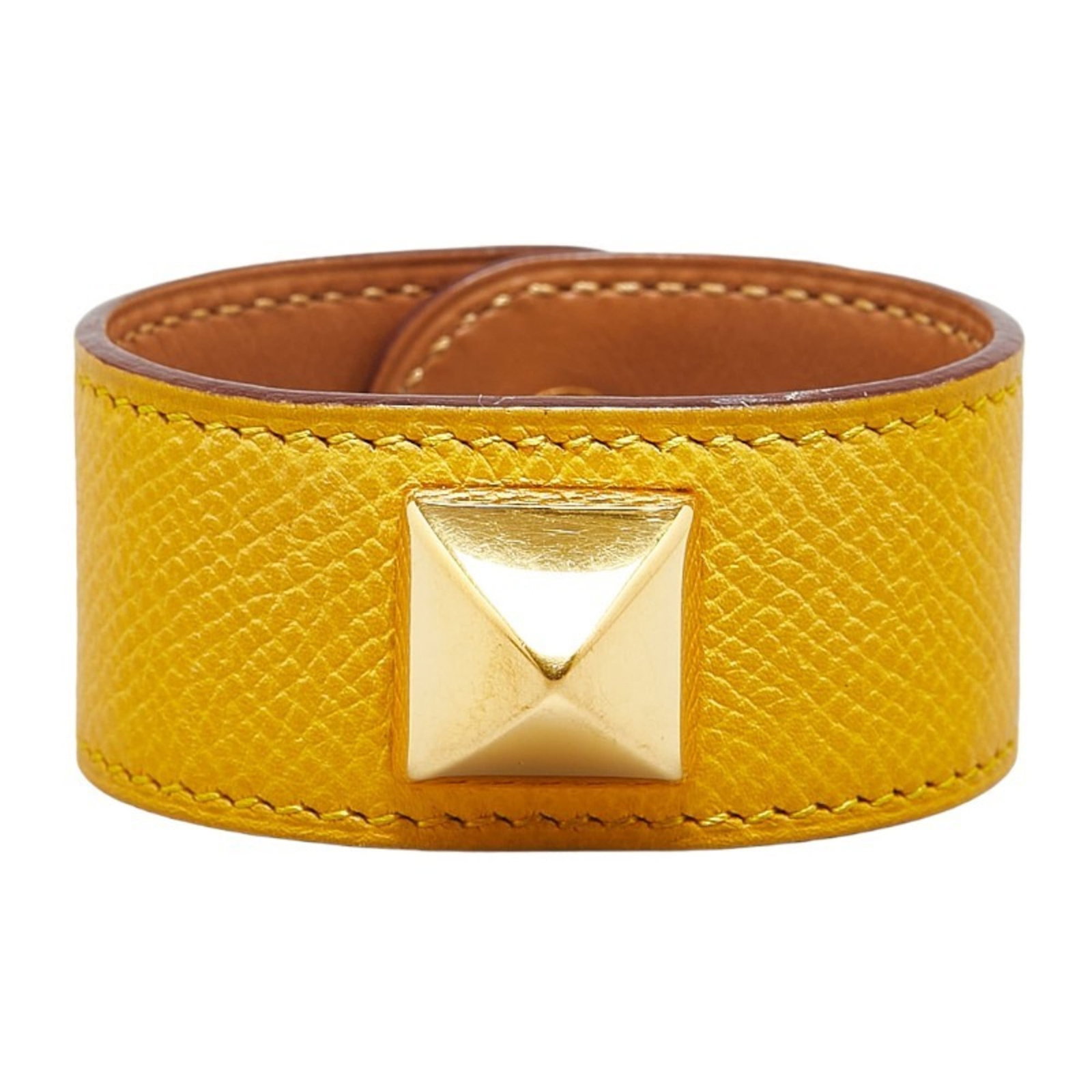 Leather Hermes Bangle: Leather Hermes Bangle This listing features Leather Hermes Bangle. Item specifics are provided below. Item Specifics: Brand: Hermes Type: Bangle Gender: Women Material: Leather Color: Black, Gold Leng