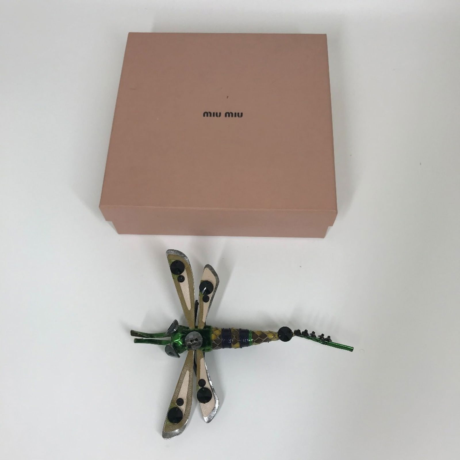 Leather Miu Brooch - 15