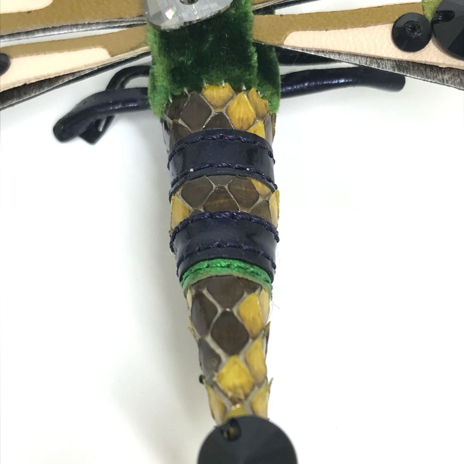 Leather Miu Brooch - 7