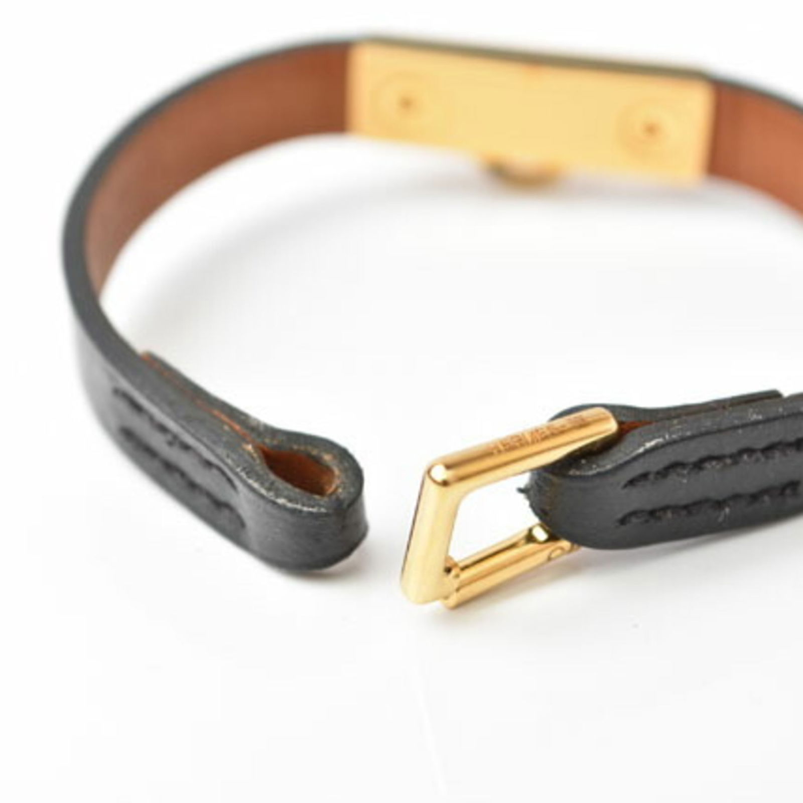 Leather Hermes Bangle - 5