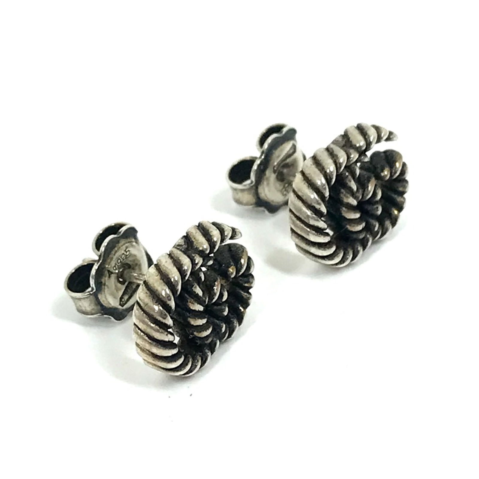 Silver Gucci Stud Earrings - 3