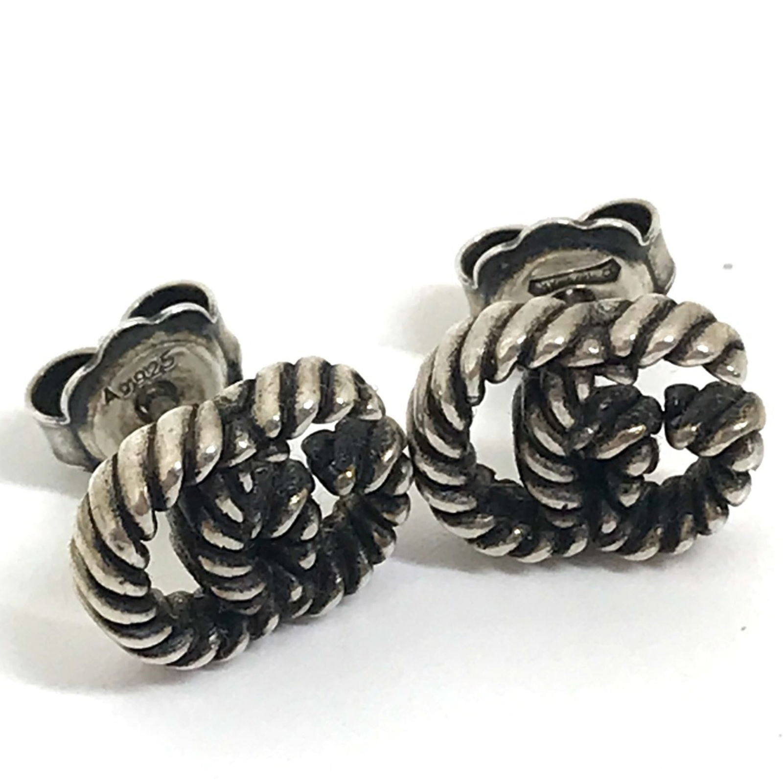 Silver Gucci Stud Earrings - 5
