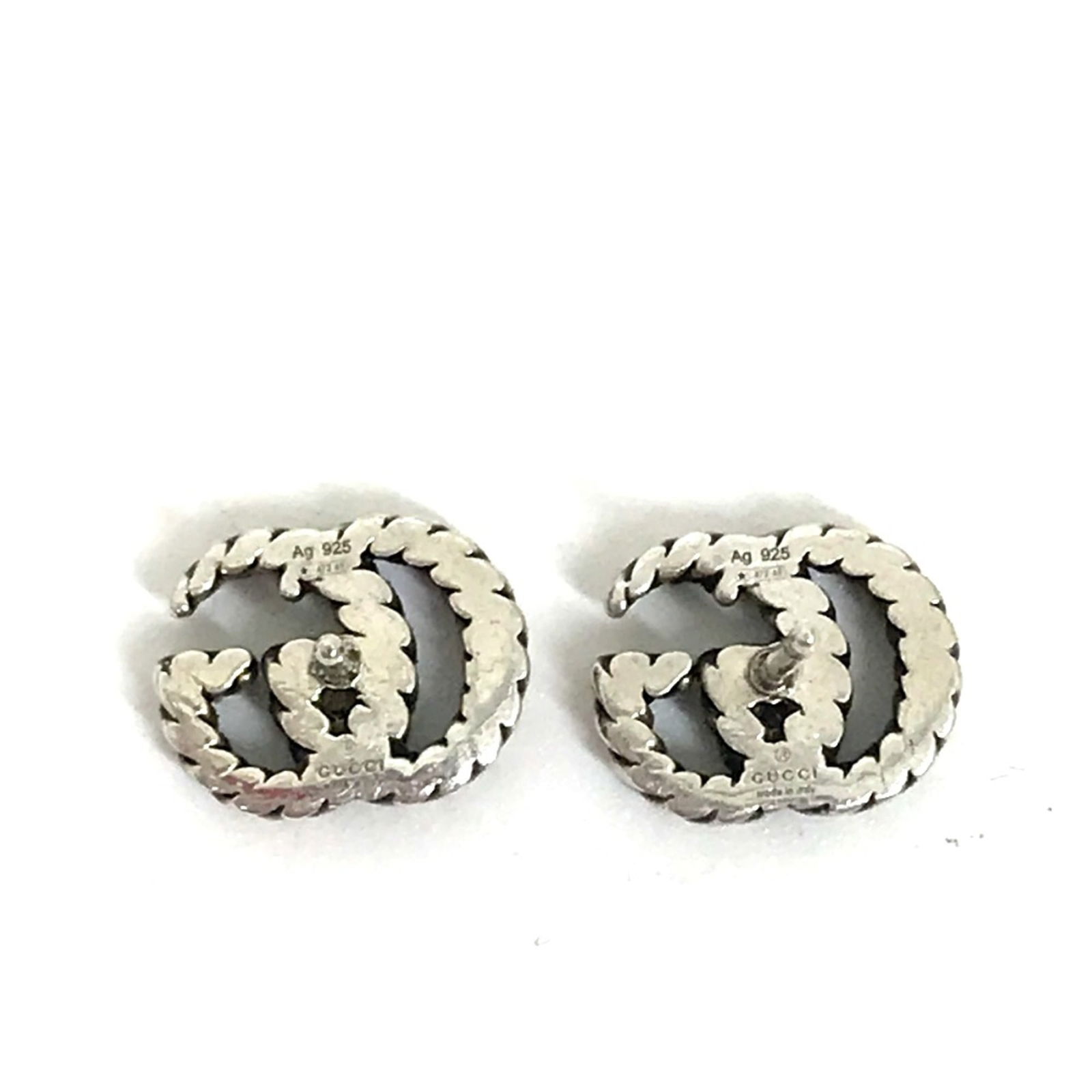 Silver Gucci Stud Earrings - 6