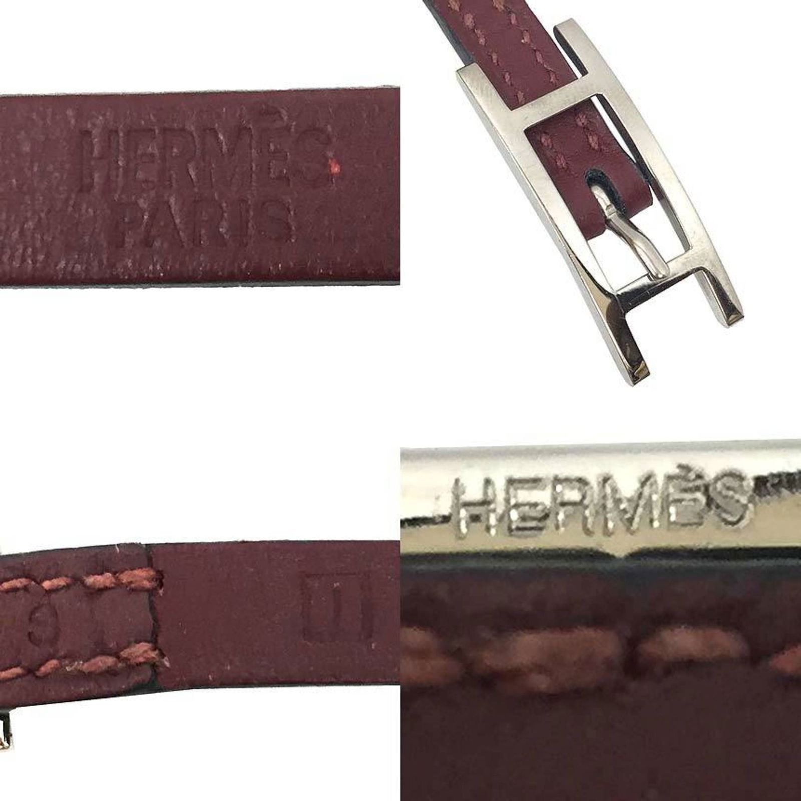 Leather Hermes Charm Bracelet - 3