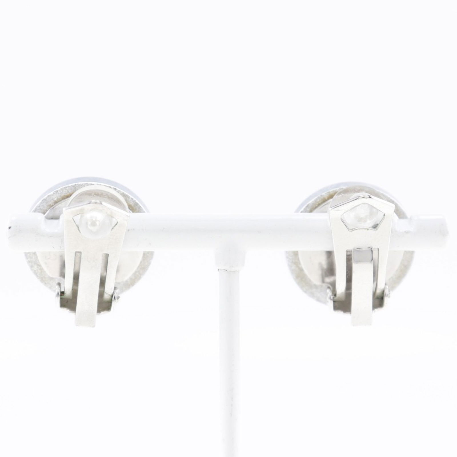 Plastic Chanel Clip Earrings - 3