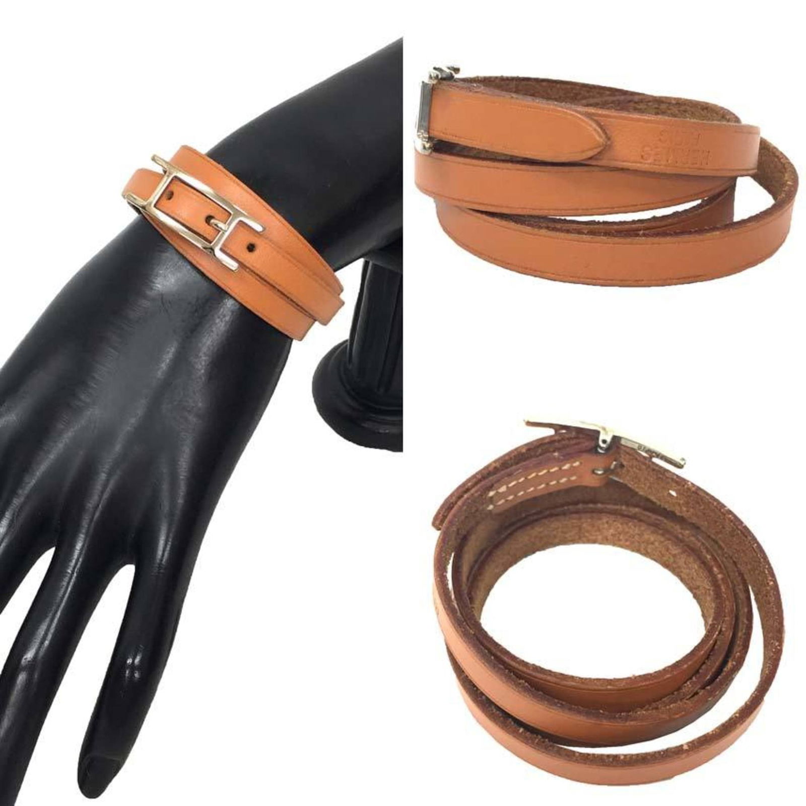 Leather Hermes Charm Bracelet - 2