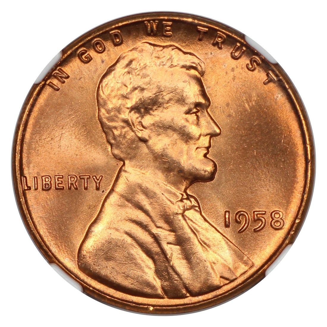 MS67RD 1958 1C NGC - 3