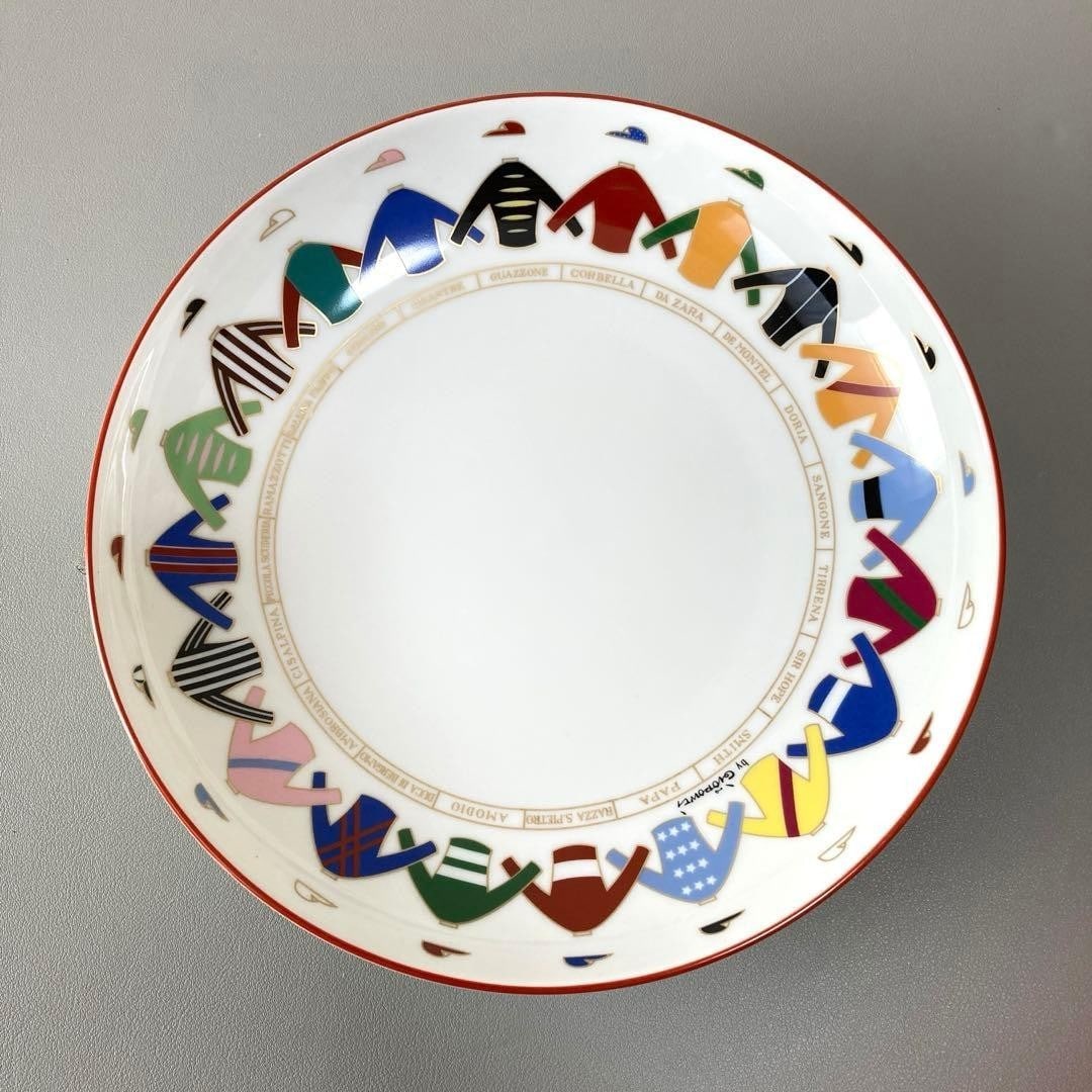 Richard Ginori Fantini 23cm Porcelain Jockey Gio Ponti Deep Plate Bowl Italy (1 of 5)