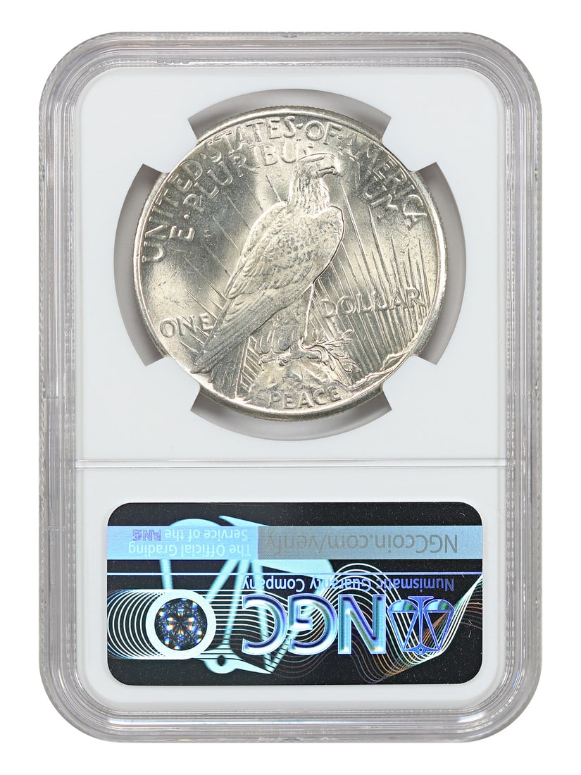 NGC MS66+ 1925 Peace Dollar - 2