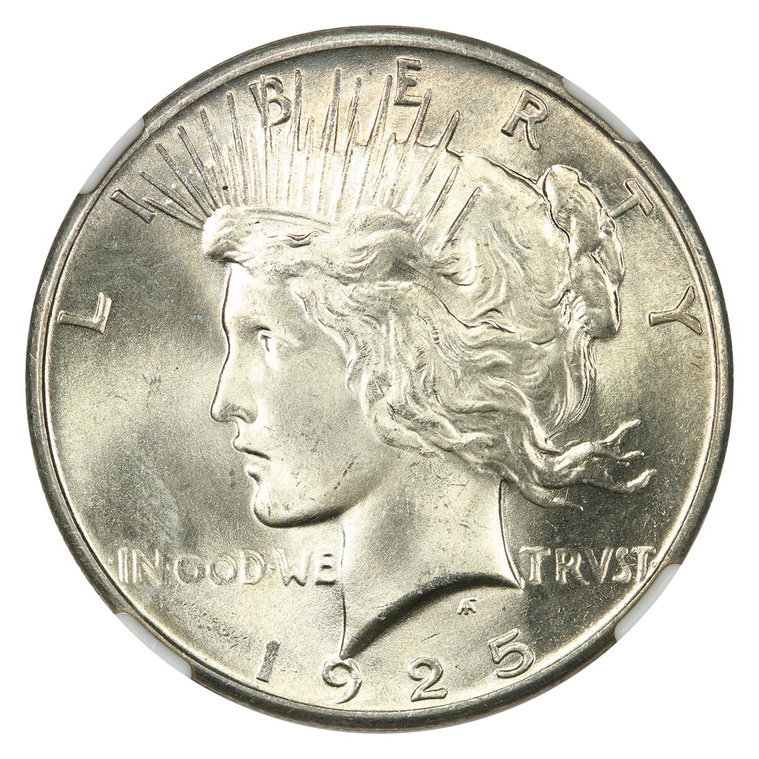 NGC MS66+ 1925 Peace Dollar - 3
