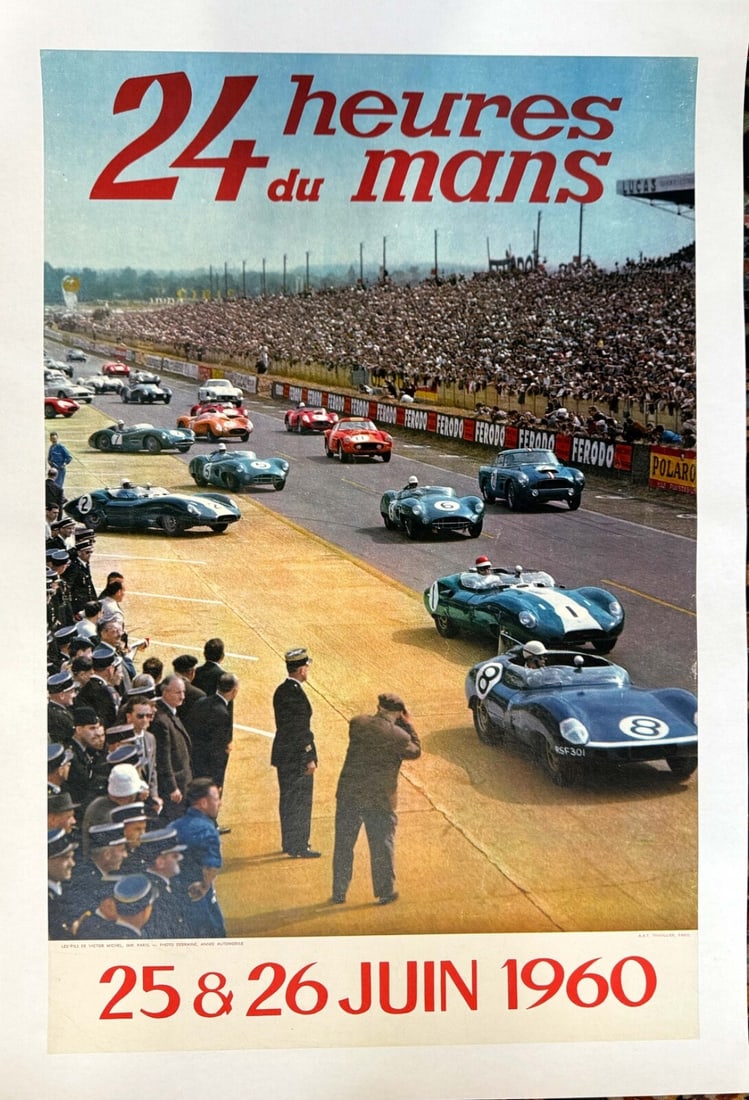 Debraine 24 Hours Of Lemans 1960 Original Printing Yves (1 of 6)