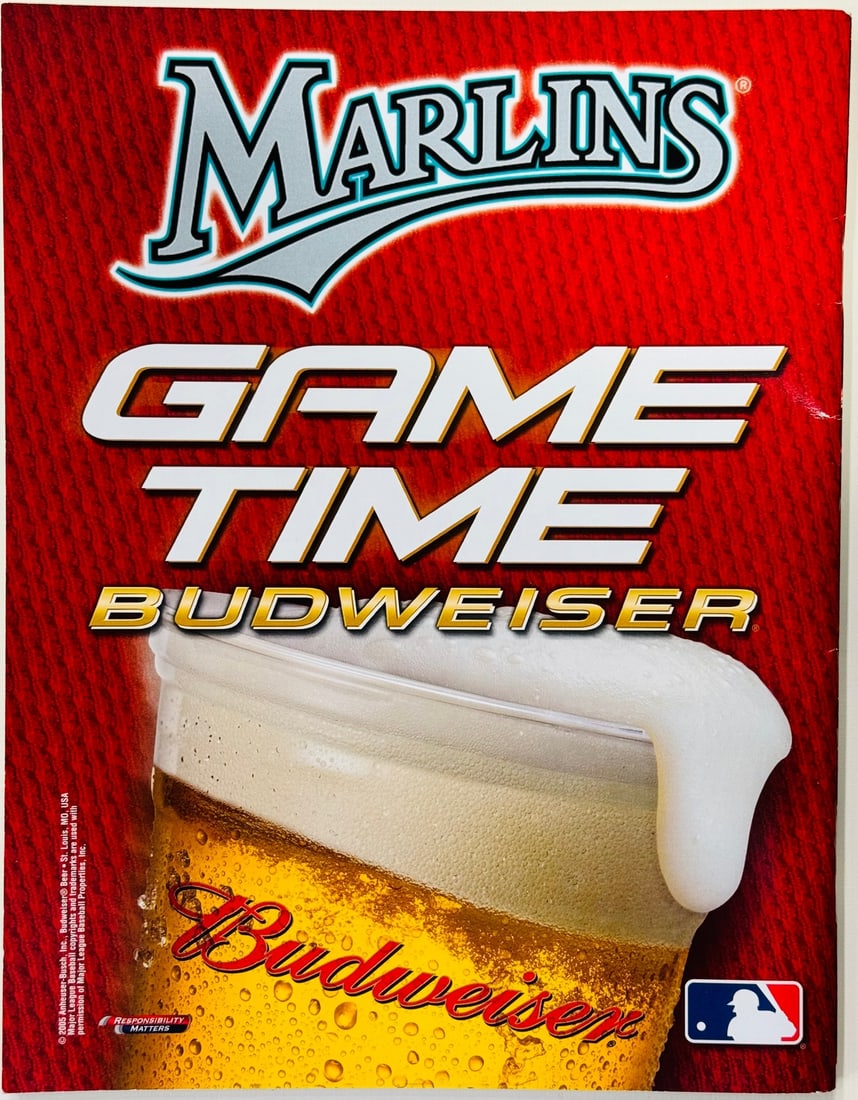 Program Miguel Cabrera Paul Lo Duca Autographed Florida Marlins - 2