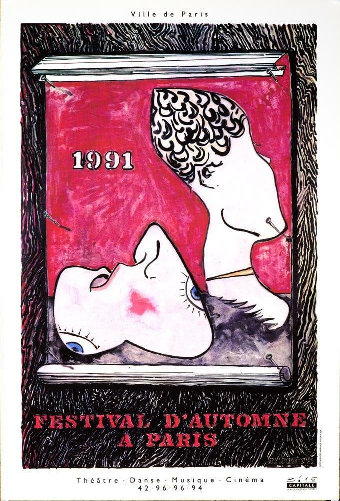 Printing Jasper Johns Festival D'Automne A Paris 1991 Large Original (1 of 1)