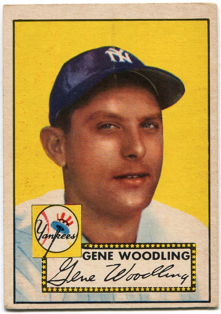 #99 Gene Woodling 1952 Topps Card (1 of 2)