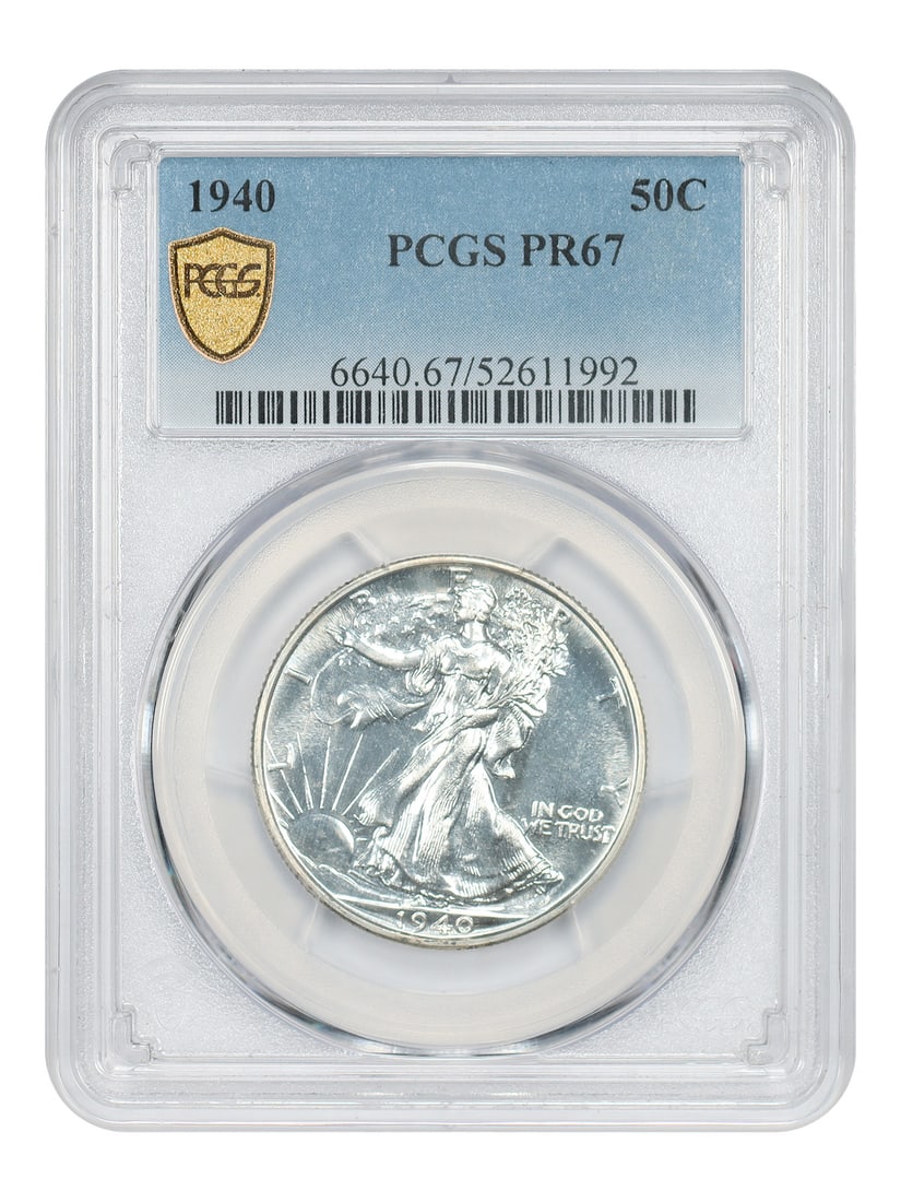 Walking Liberty Half Dollar (PCGS PR67) 1940 (1 of 6)