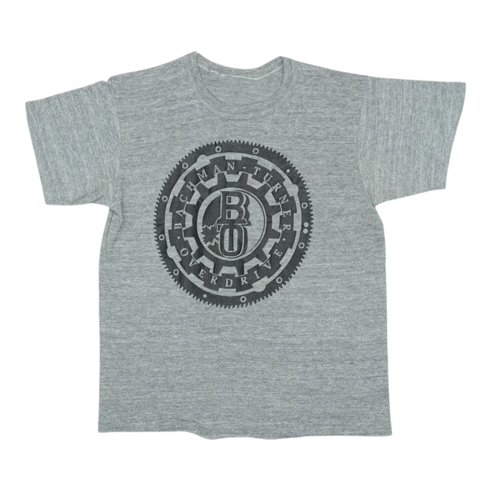 Bachman-Turner Overdrive 1973 Shirt: Bachman-Turner Overdrive 1973 Shirt Get ready to rock with this authentic 1973 vintage Bachman-Turner Overdrive shirt, featuring the iconic band's signature grey color and classic fit. Measuring 18" p