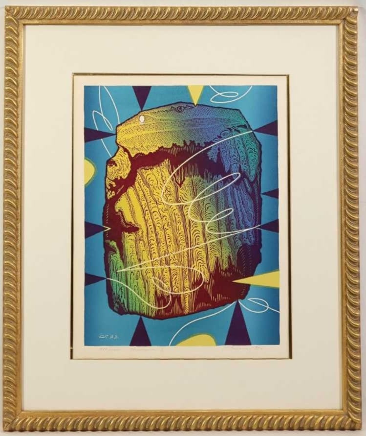 Soviet Heinrich Tadeushevich Stopa Impulse 2 1993 Original Lithograph Signed: Soviet Heinrich Tadeushevich Stopa Impulse 2 1993 Original Lithograph Signed A stunning original lithograph by renowned artist Heinrich Tadeushevich Stopa, "Impulse 2" (1993), is presented in a beauti