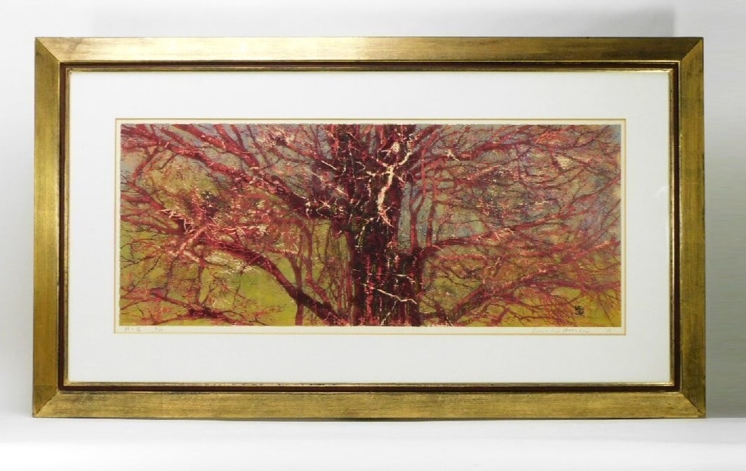 Joichi Hoshi Signed Limited Edition HC Woodblock Print (Trunk & Branches) (1 of 9)