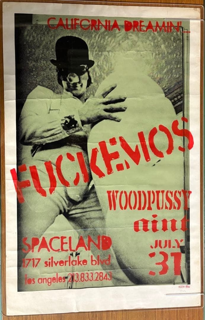 Frank Kozik Signed A Clockwork Orange 1998 Spaceland Silkscreen Poster: Frank Kozik Signed A Clockwork Orange 1998 Spaceland Silkscreen Poster Get ready to own a piece of cult classic history with this rare and highly sought-after Frank Kozik signed poster from 1998's Spa