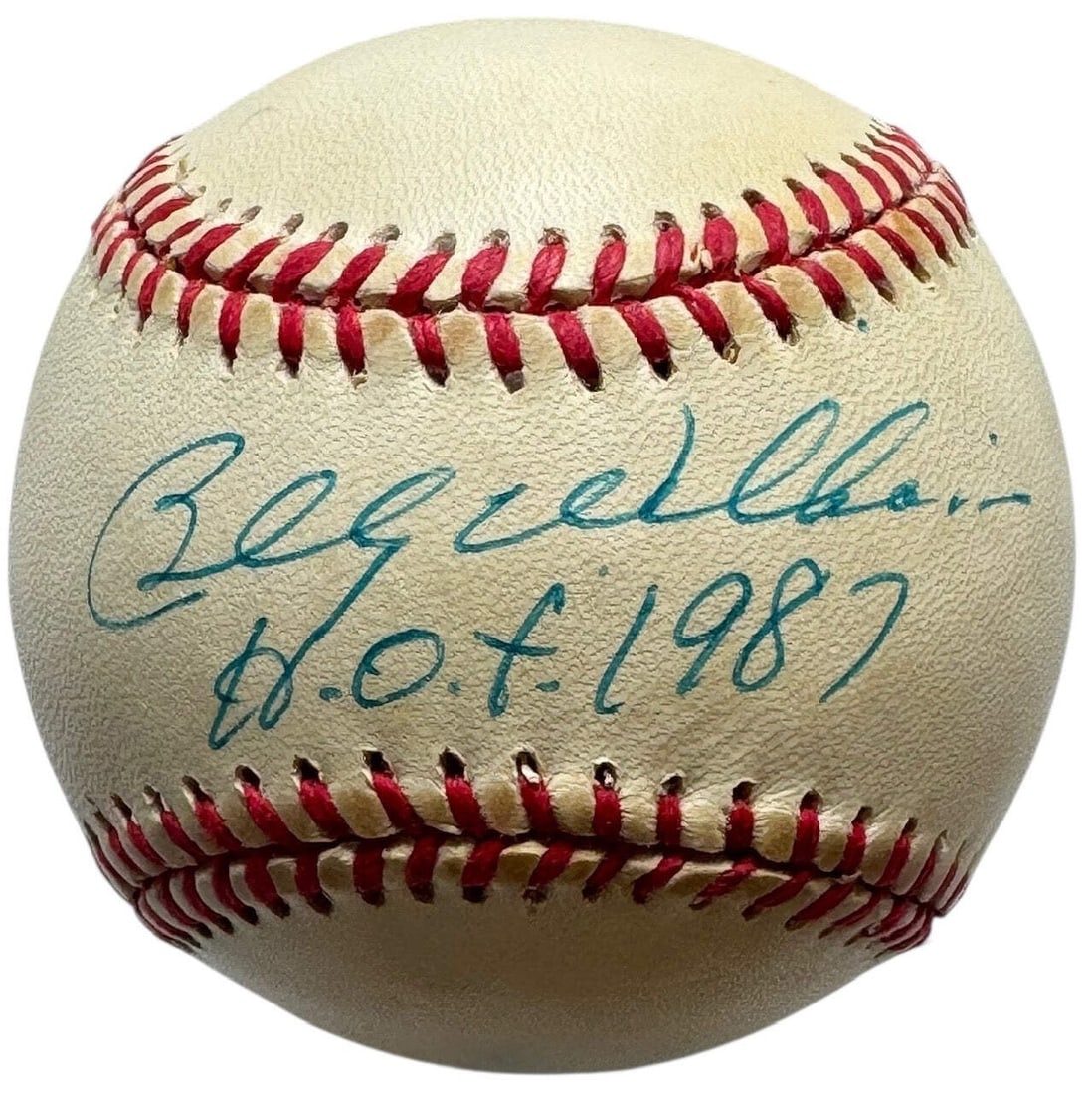 Baseball Billy Williams Autographed Official National League: Baseball Billy Williams Autographed Official National League Get ready to step up to the plate with this incredible autographed baseball, signed by Baseball Hall of Famer Billy Williams in blue pen ac