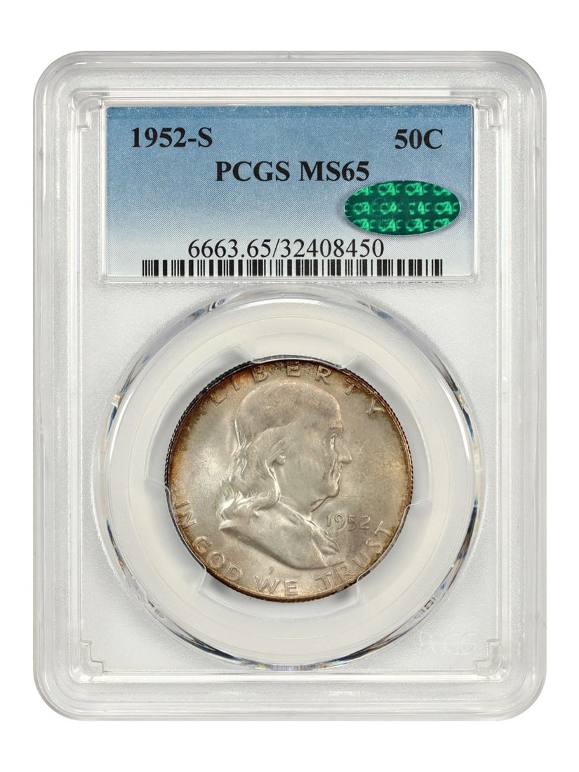 1952-S Franklin Half Dollar MS65 (PCGS/ CAC) (1 of 4)