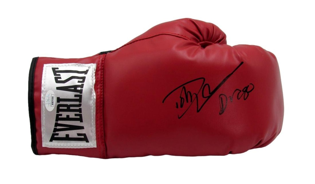 184776 Dolph Lundgren Autographed/ Inscr Left Boxing Glove "Balboa vs Drago" JSA (1 of 5)
