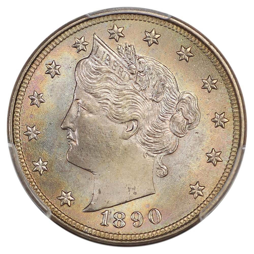 MS67 1890 5C PCGS - 3