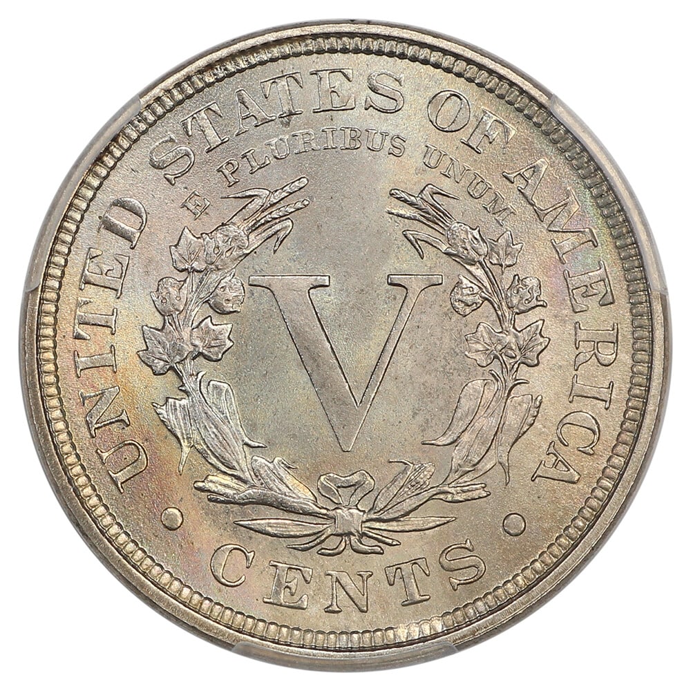 MS67 1890 5C PCGS - 4