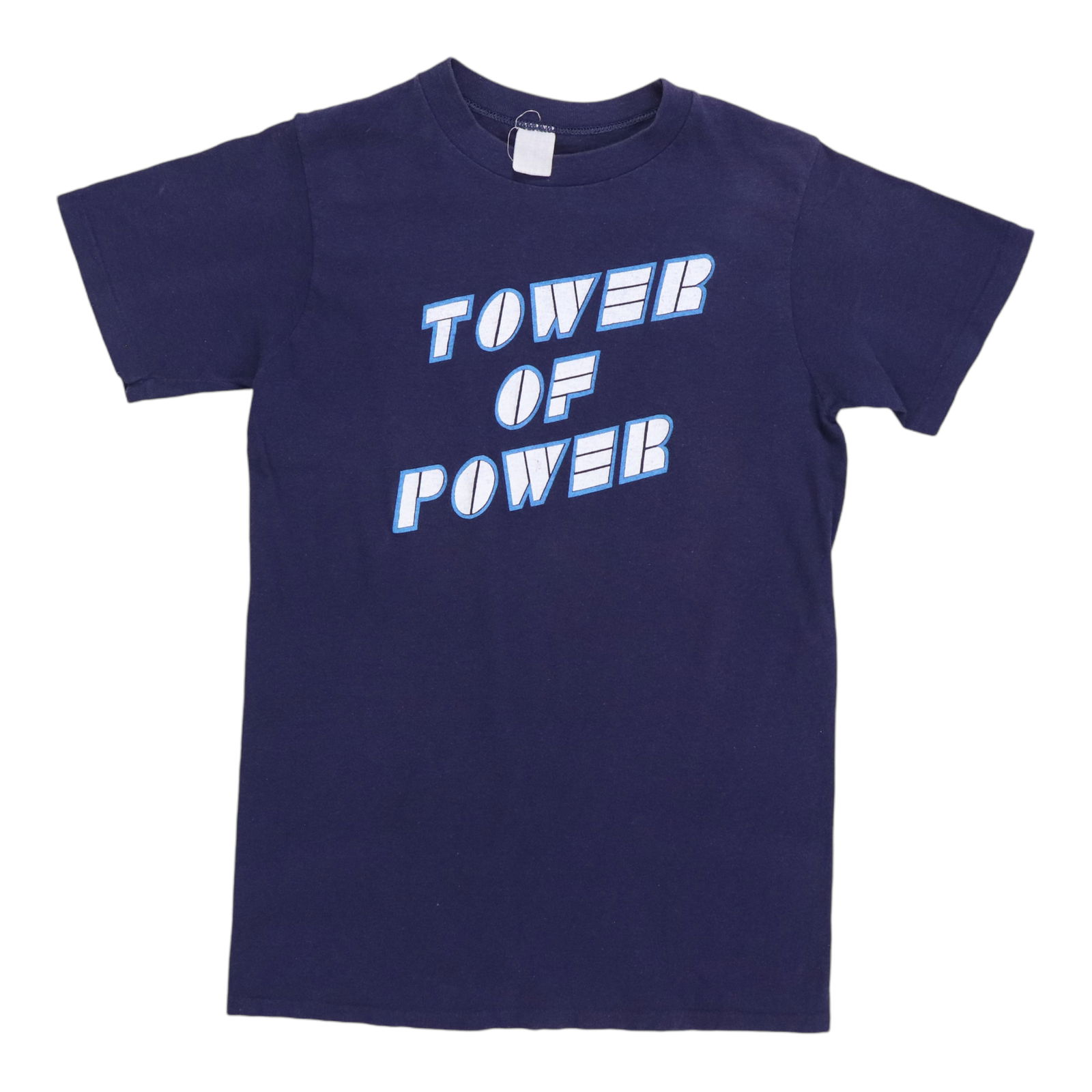 Tower of Power 1976 Promo Shirt: Tower of Power 1976 Promo Shirt Get ready to rock with the iconic Tower of Power 1976 promo shirt, a true vintage gem that's been preserved in excellent condition. This original 100% cotton blue tee